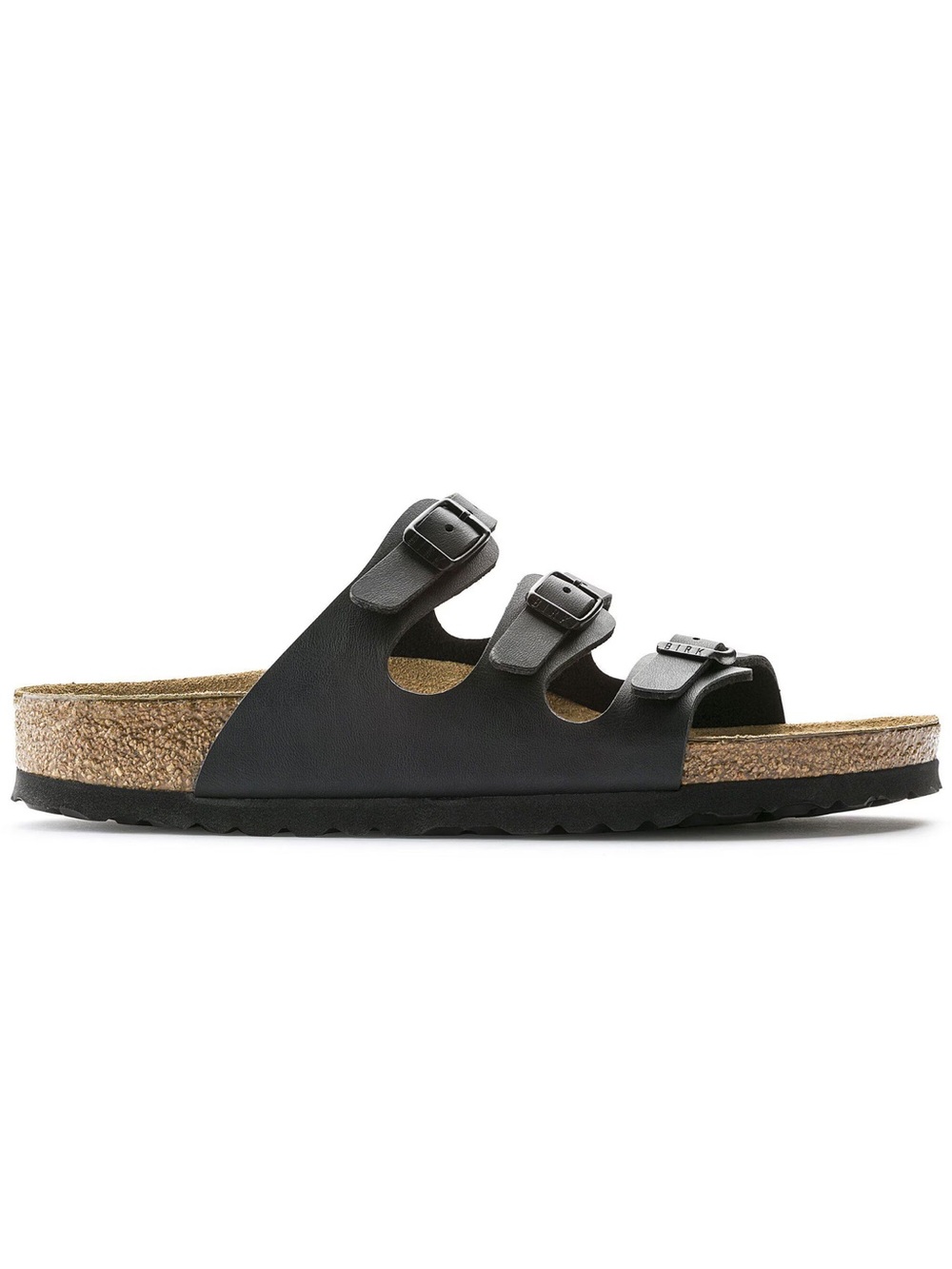 Birkenstock Women’s Black Triple Strap Cork Footbed Sandals - Size 39 - Picture 4 of 9
